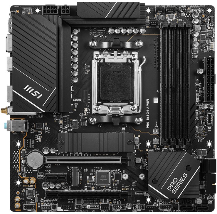 Материнская плата MSI AMD B650 SAM5 MATX (PRO B650M-A WIFI) - Фото 1