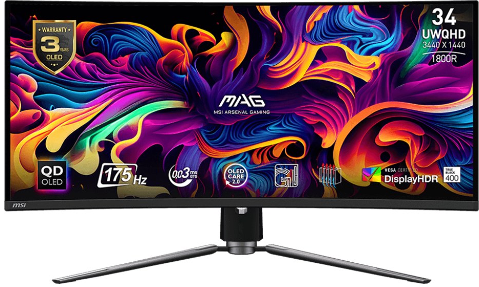 Монитор игровой MSI MAG 341CQP QD-OLED - Фото 1