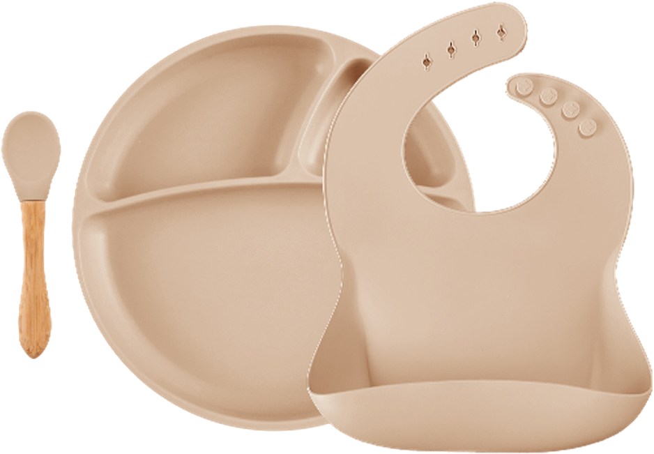 Набор детский 3 пр. MinikOiOi BLW SetII - Bubble Beige (101070023) - Фото 1