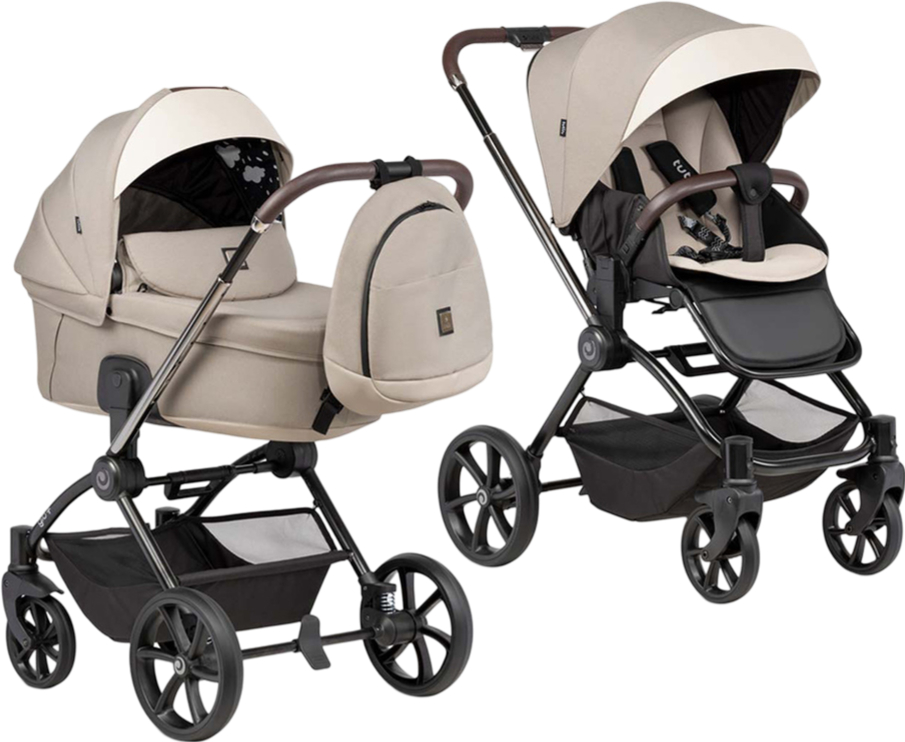 Коляска универсальная 2 в 1 Tutis GIO+ Beige - Фото 1