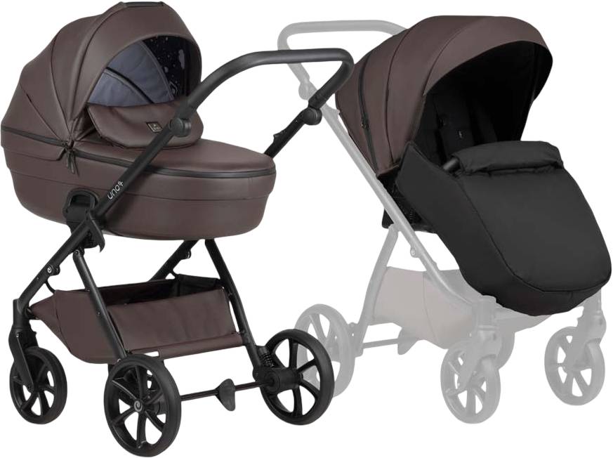 Купити Коляска універсальна 2 в 1 Tutis Uno6 plus Leather Cioccolata - Фото 1 Коляска універсальна 2 в 1 Tutis Uno6 plus Leather Cioccolata - Фото 1