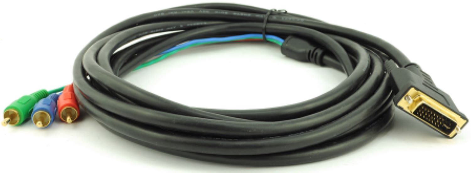 Кабель RCA Voltronic DVI-3RCA 1.5m 2 ferrit Black (YT-DVI (M)-3RCA(M)-1.5) - Фото 1
