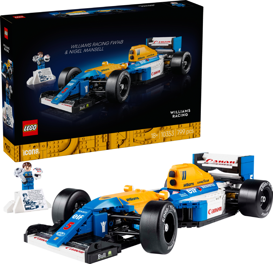 Конструктор LEGO Iconic Williams Racing FW14B и Найджел Мэнселл (10353) - Фото 1