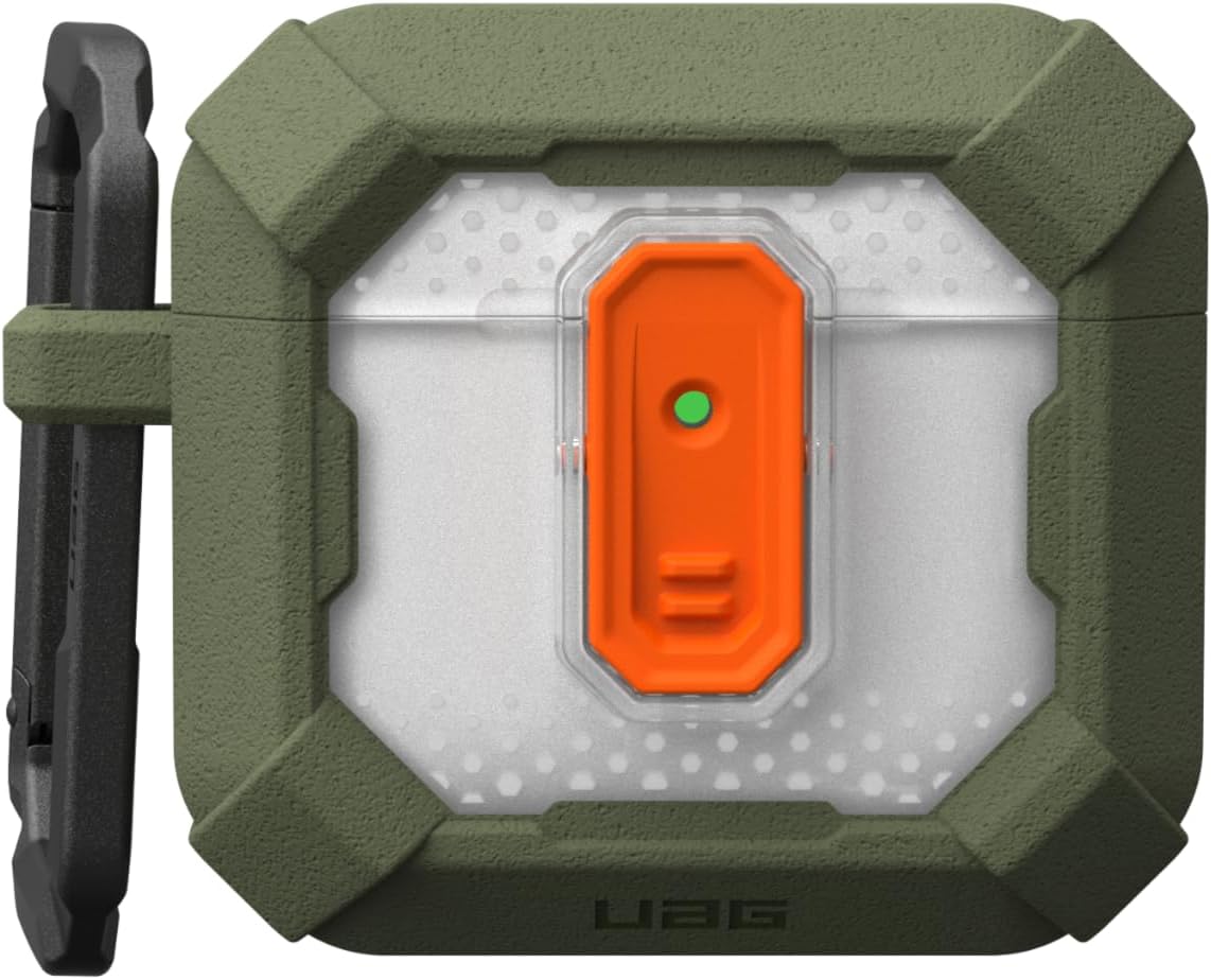 Чехол для наушников UAG for AirPods (Gen 4, 2024), Plasma, Olive Drab (104129117272) - Фото 1