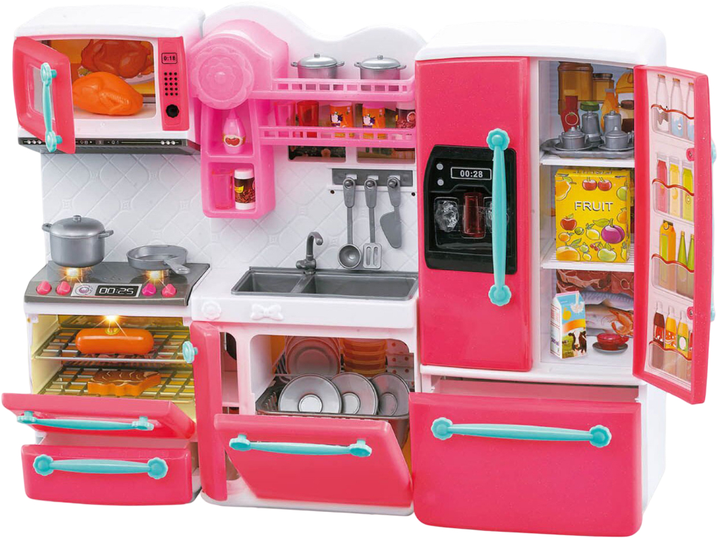 Сюжетно-ролевая игра. Кухня HYL плита, холодильник и мойка свет, звук (66095 - Фото 1