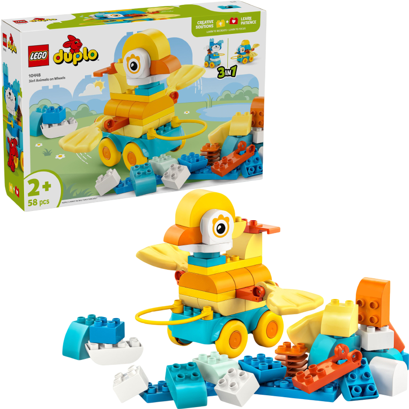 Конструктор LEGO DUPLO Town Тварини на колесах 3в1 (10448) - Фото 1