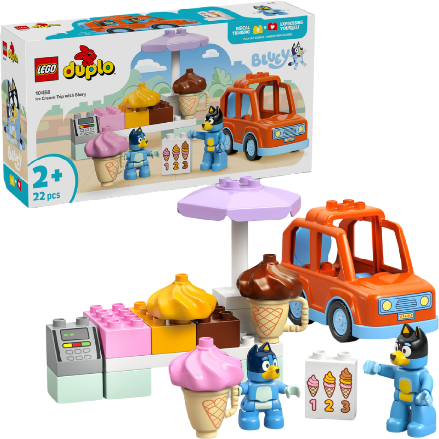 Конструктор LEGO DUPLO Bluey Путешествие с мороженым с Блуи (10458) - Фото 1