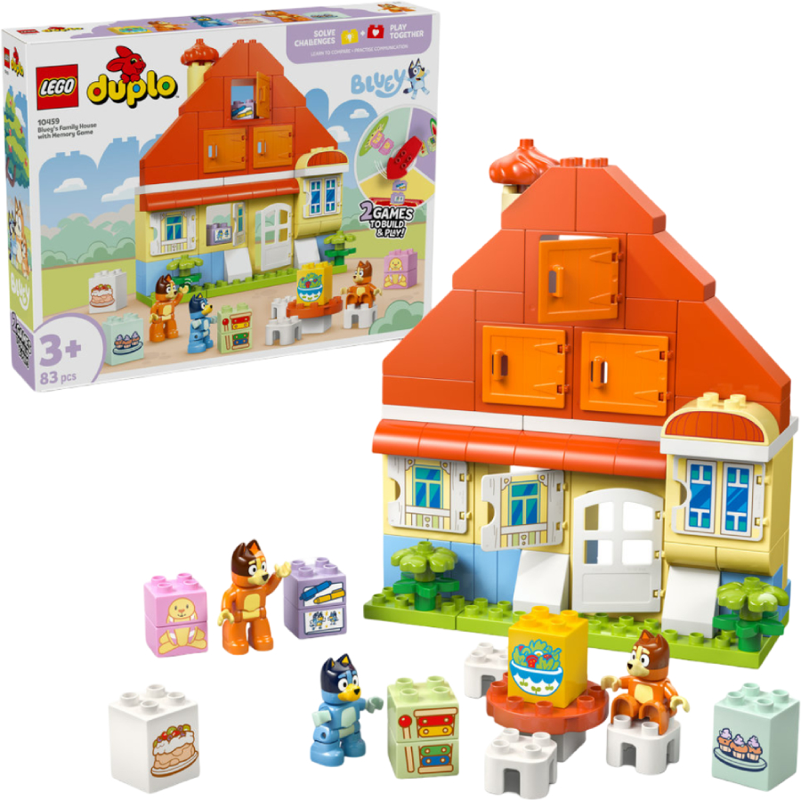 Конструктор LEGO DUPLO Bluey Семейный дом Блуи с игрой на запоминание (10459) - Фото 1