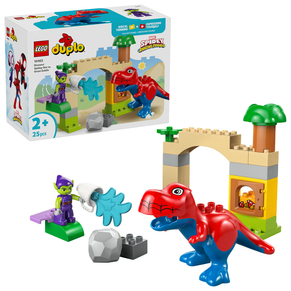 Конструктор LEGO DUPLO Disney™ Динозавр Spidey-Rex против Зеленого Гоблина (10463) - Фото 1