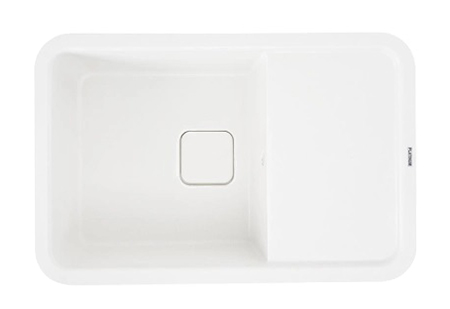 Мойка кухонная Platinum 7850 CUBE матовая Белая - Фото 1