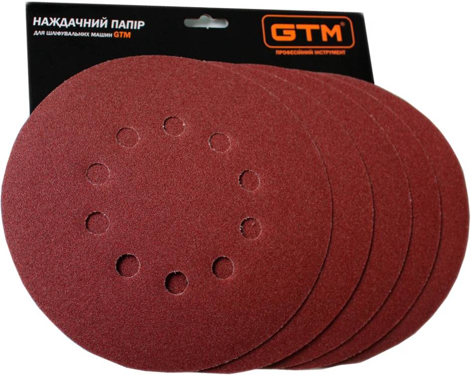 Купити Круг шліфувальний GTM 215 мм Р-60 5 шт. (SZL225FV P60) - Фото 1 Круг шліфувальний GTM 215 мм Р-60 5 шт. (SZL225FV P60) - Фото 1