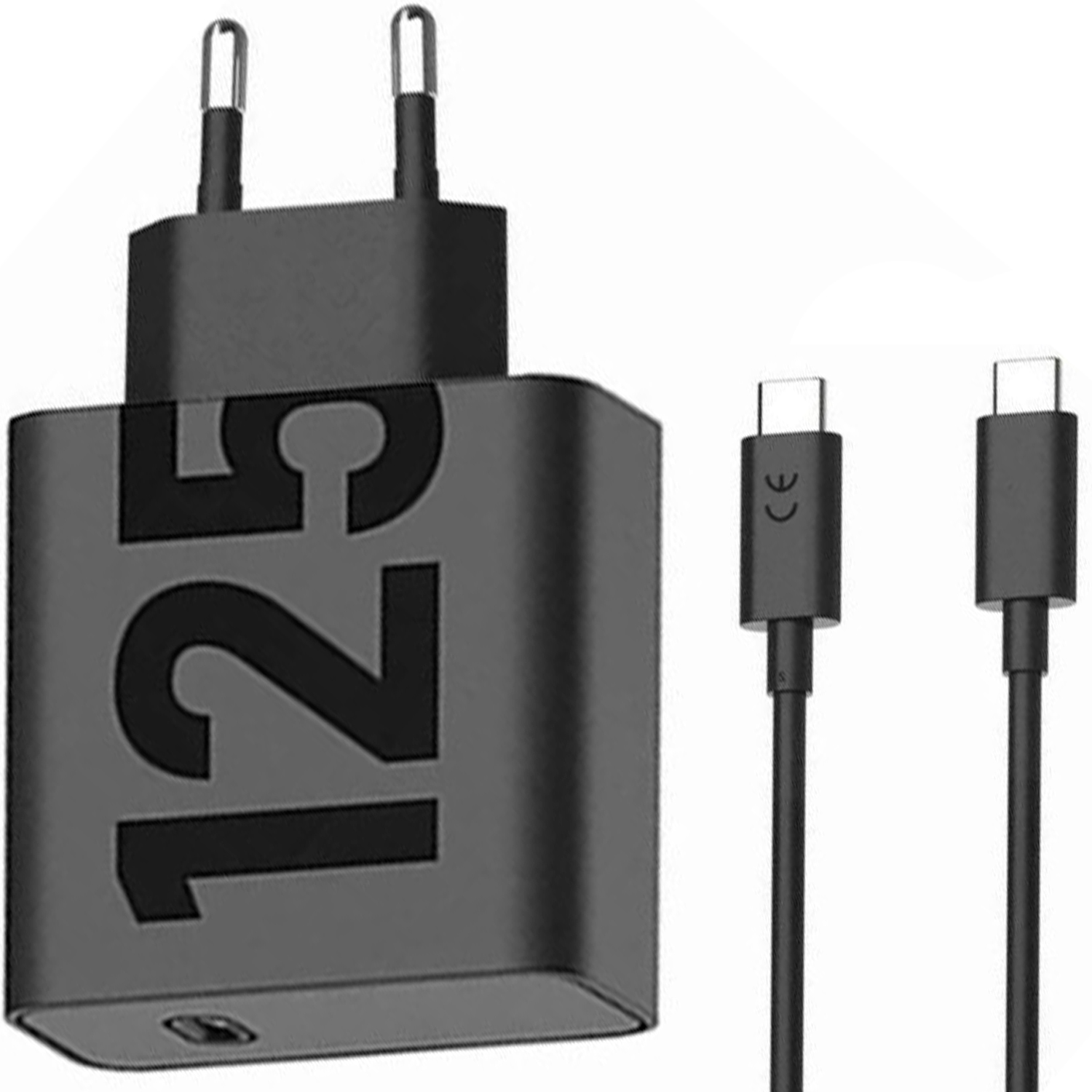 Сетевое зарядное устройство Motorola 125W GaN USB+кабель 1m (PG38C06280) - Фото 1