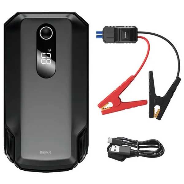 Пускозарядное устройство Baseus Super Energy Max Car Jump Starter 20000mAh, Peakcurrent 2000A Black (CGNL020001) - Фото 1
