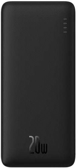Батарея мобильная Baseus Airpow Fast Charge Power Bank 10000mAh 20W Black (PPQD090001) - Фото 1