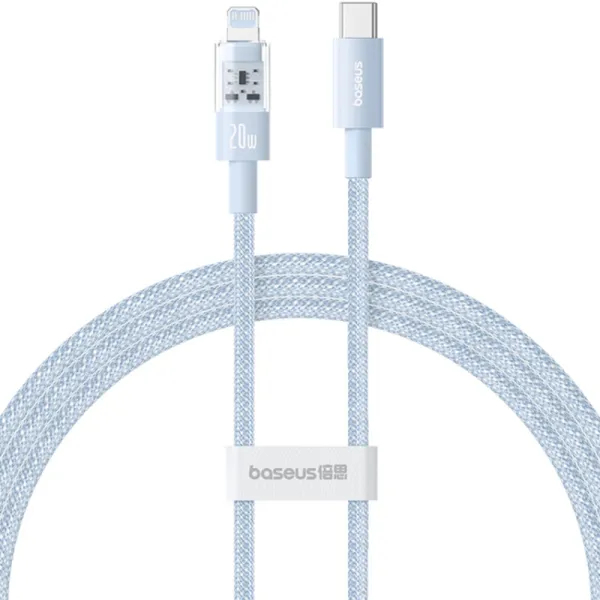 Кабель синхронизации данных Baseus Gem Fast-Charging Data Cable USB-C to iP 20W 1m Galaxy Blue (P10373001311-00) - Фото 1