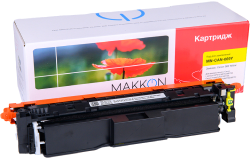 Картридж-тонер Makkon Canon 069 для MF-752/754 yellow (MN-CAN-069Y) - Фото 1