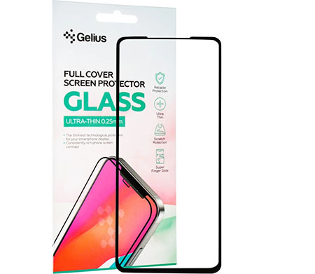 Защитное стекло для смартфона Gelius Full Cover Ultra-Thin 0.25mm for Xiaomi Mi 10T Lite Black (91079) - Фото 1