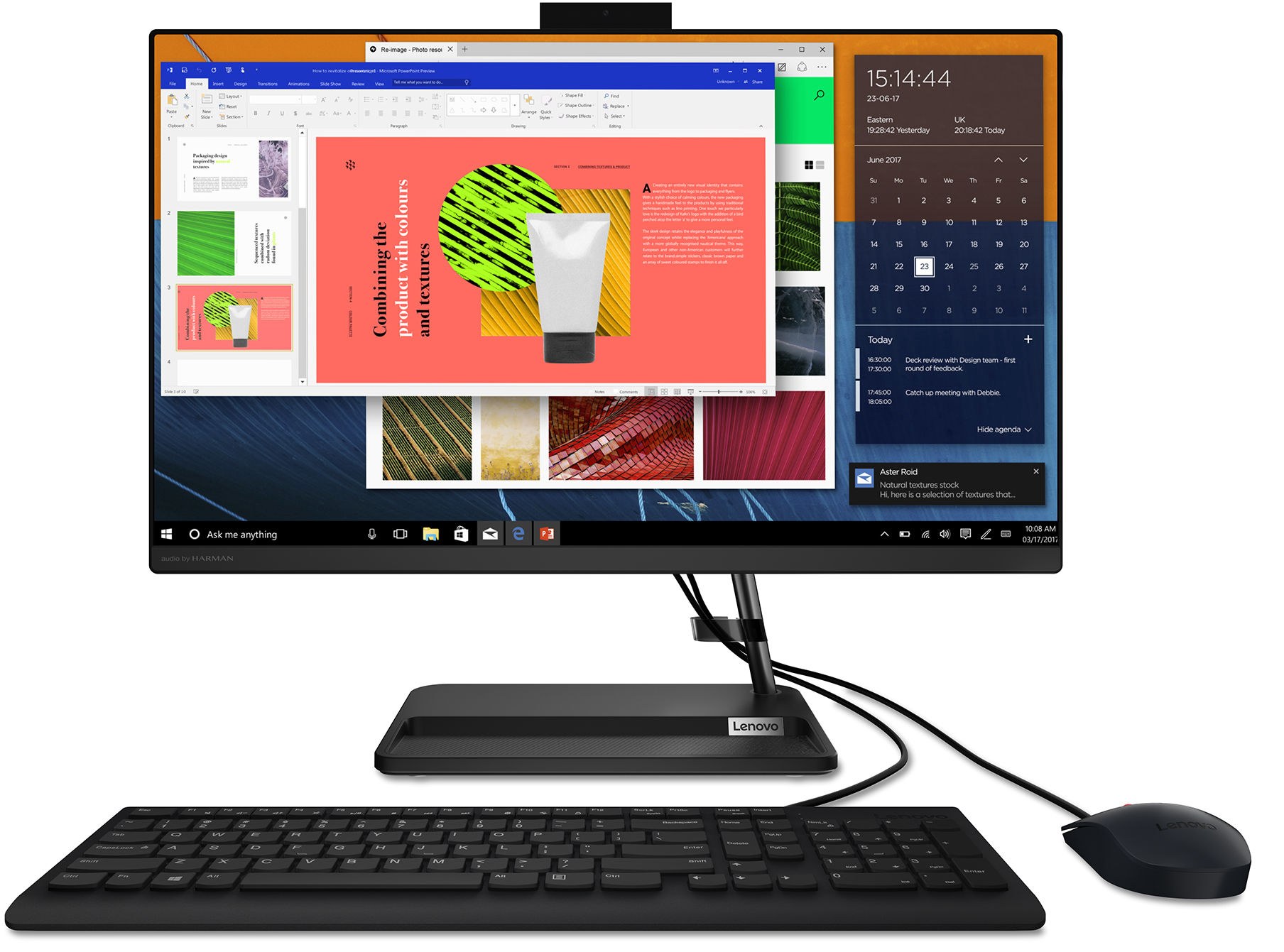 Компьютер-моноблок Lenovo IdeaCentre AIO 3 24ALC6 (F0G100Y8UO) Black - Фото 1