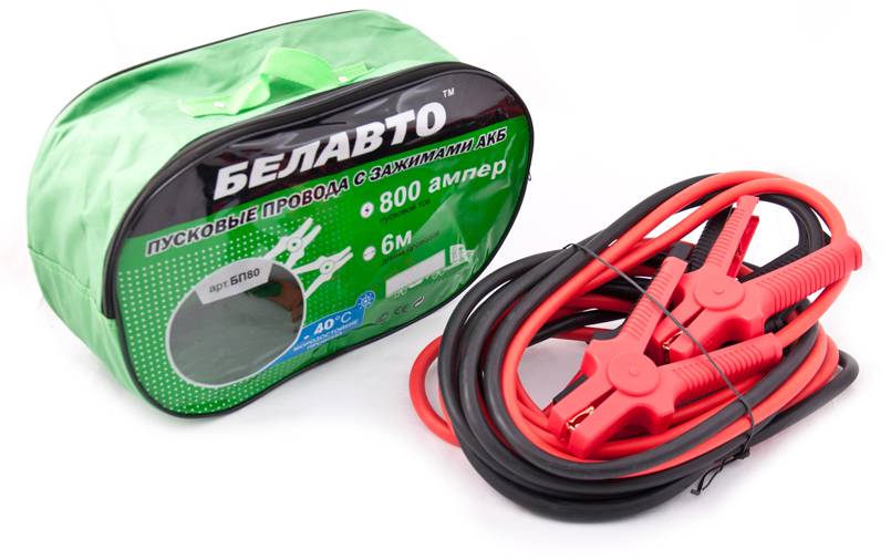 Стартовый провод BelAuto 800A 6м (BP80) - Фото 1
