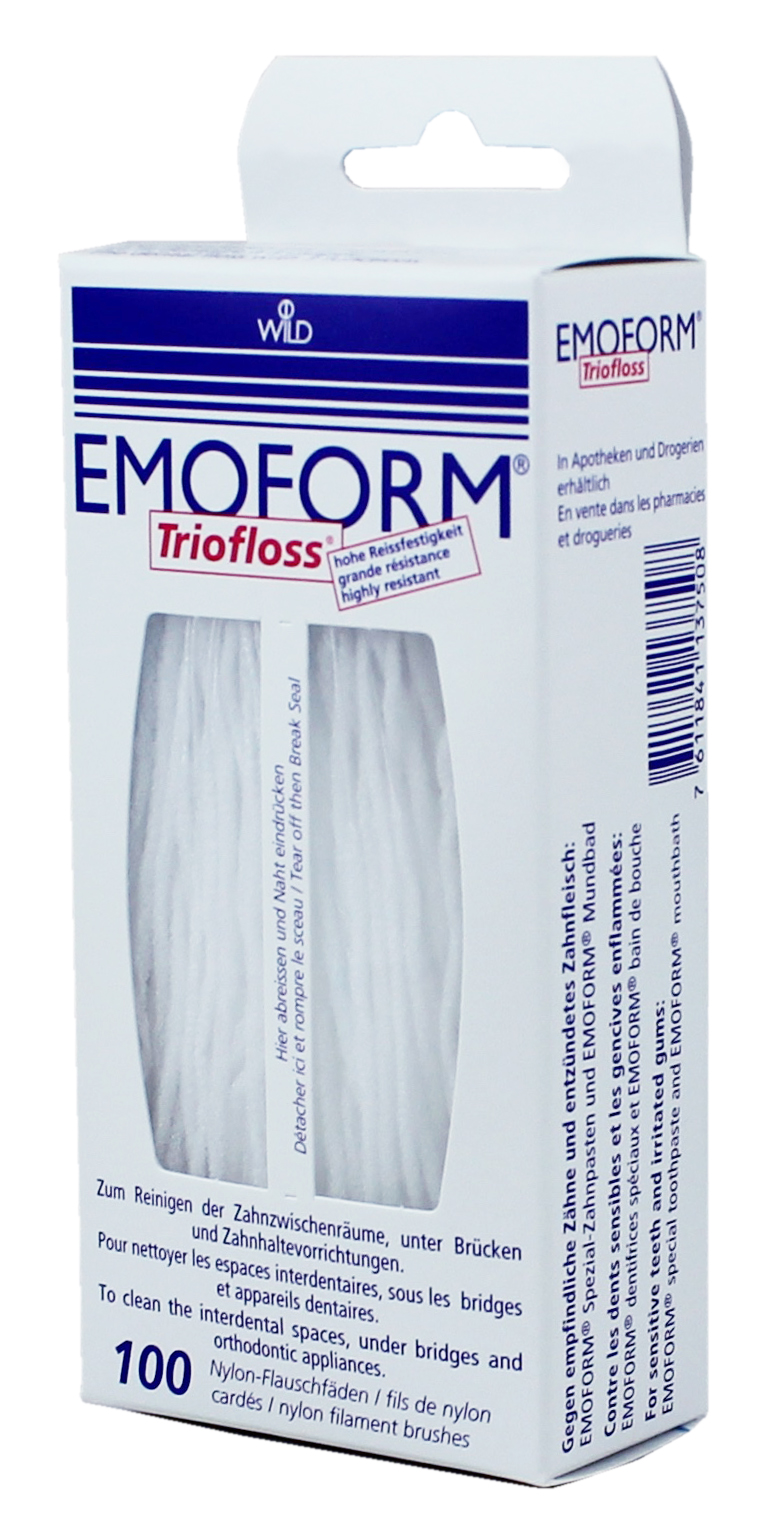 Зубная нить Dr. Wild Emoform Triofloss, обычные, 100 шт. (11.4570) - Фото 1