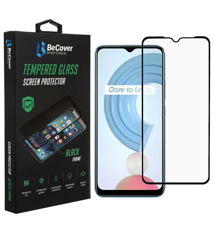 Защитное стекло для смартфона BeCover for Realme C21Y Black (706904) - Фото 1