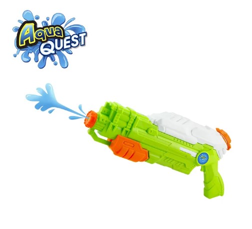 Водяной пистолет Aqua Quest 43 см зелено-оранжевый 47,5x8x21 (DHOWG10195) - Фото 1