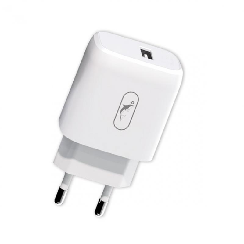 Сетевое зарядное устройство SkyDolphin SC22E 1USB, 2.1A White (MZP-000157) - Фото 1