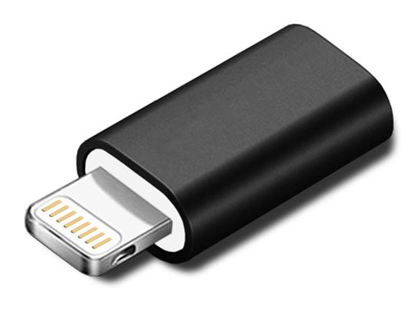 Переходник XOKO microUSB-Lightning Black (XK-AC005-BK) - Фото 1