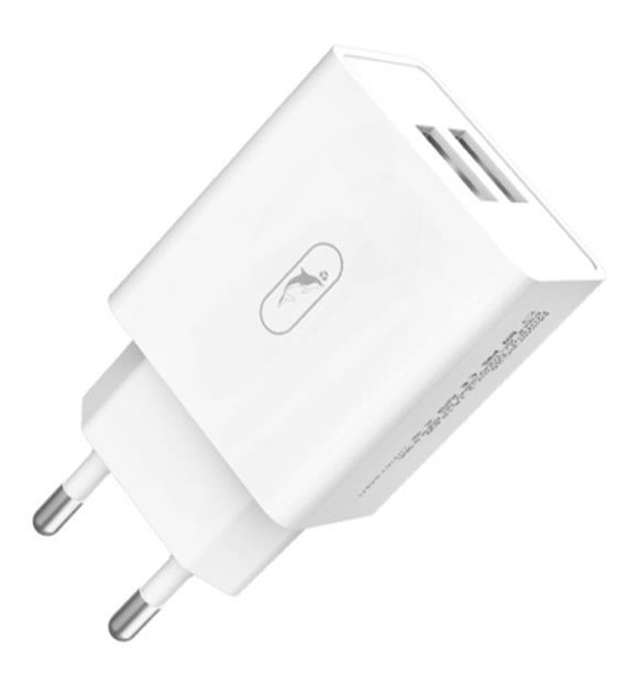 Сетевое зарядное устройство SkyDolphin SC30 2USB, 2.1A White (SDMZP-000111) - Фото 1