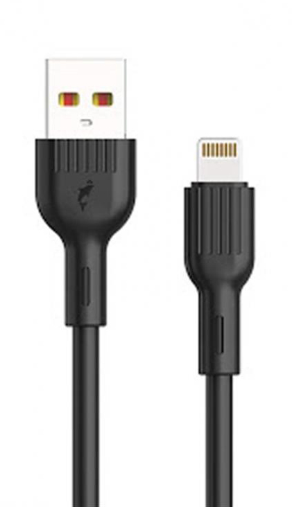 Кабель синхронизации данных SkyDolphin S03L USB-Lightning 1m Black (USB-000416) - Фото 1
