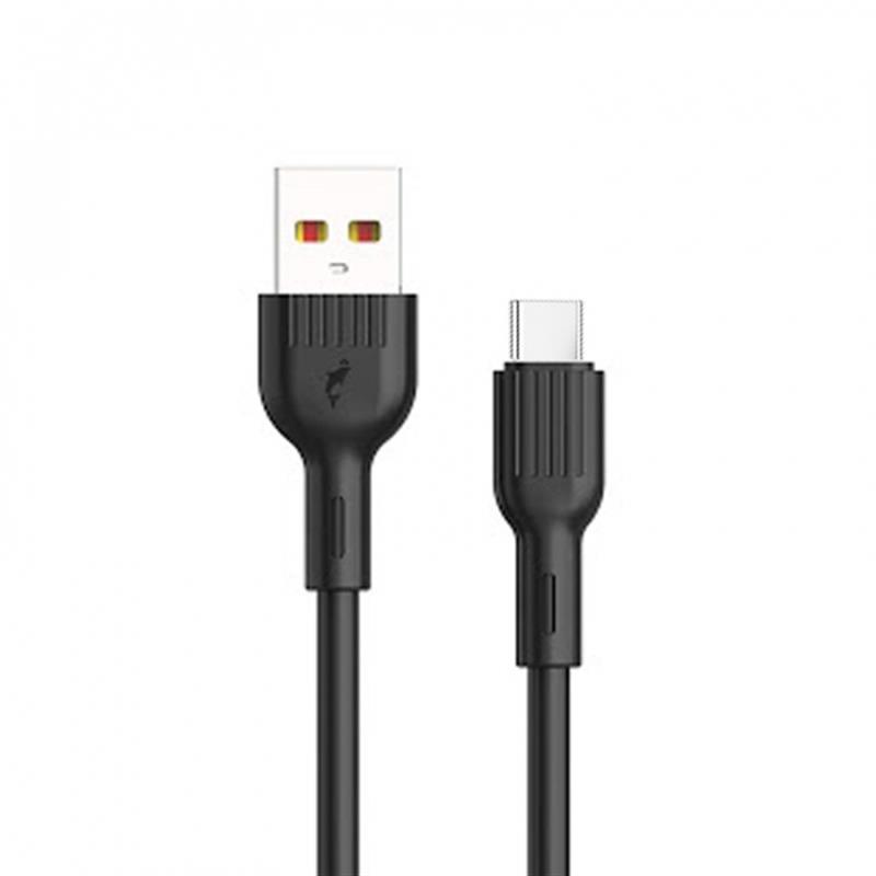 Кабель синхронизации данных SkyDolphin S03T USB Type-C 1 м Black (USB-000418) - Фото 1