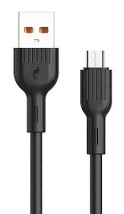Кабель синхронизации данных SkyDolphin S03V USB-microUSB 1m Black (USB-000420) - Фото 1