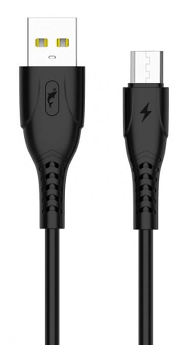 Кабель синхронизации данных SkyDolphin S08V USB-microUSB 1m Black (USB-000565) - Фото 1