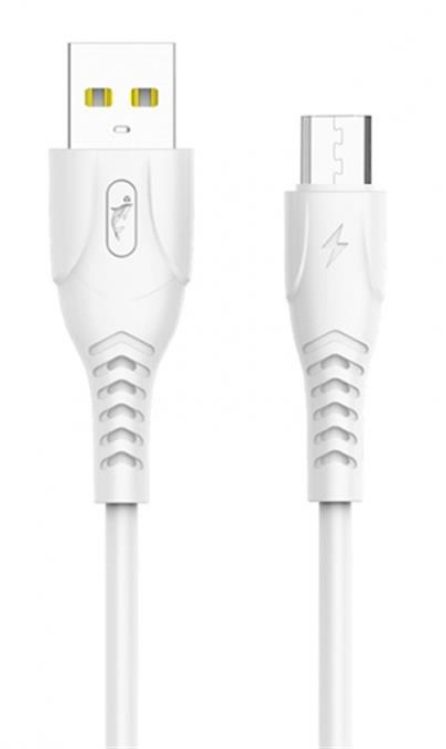 Кабель синхронизации данных SkyDolphin S08V USB-microUSB 1m White (USB-000564) - Фото 1