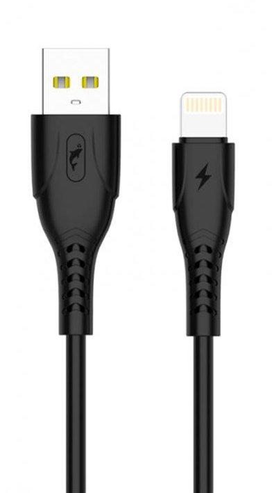 Кабель синхронизации данных SkyDolphin S08L USB-Lightning 1m Black (USB-000561) - Фото 1
