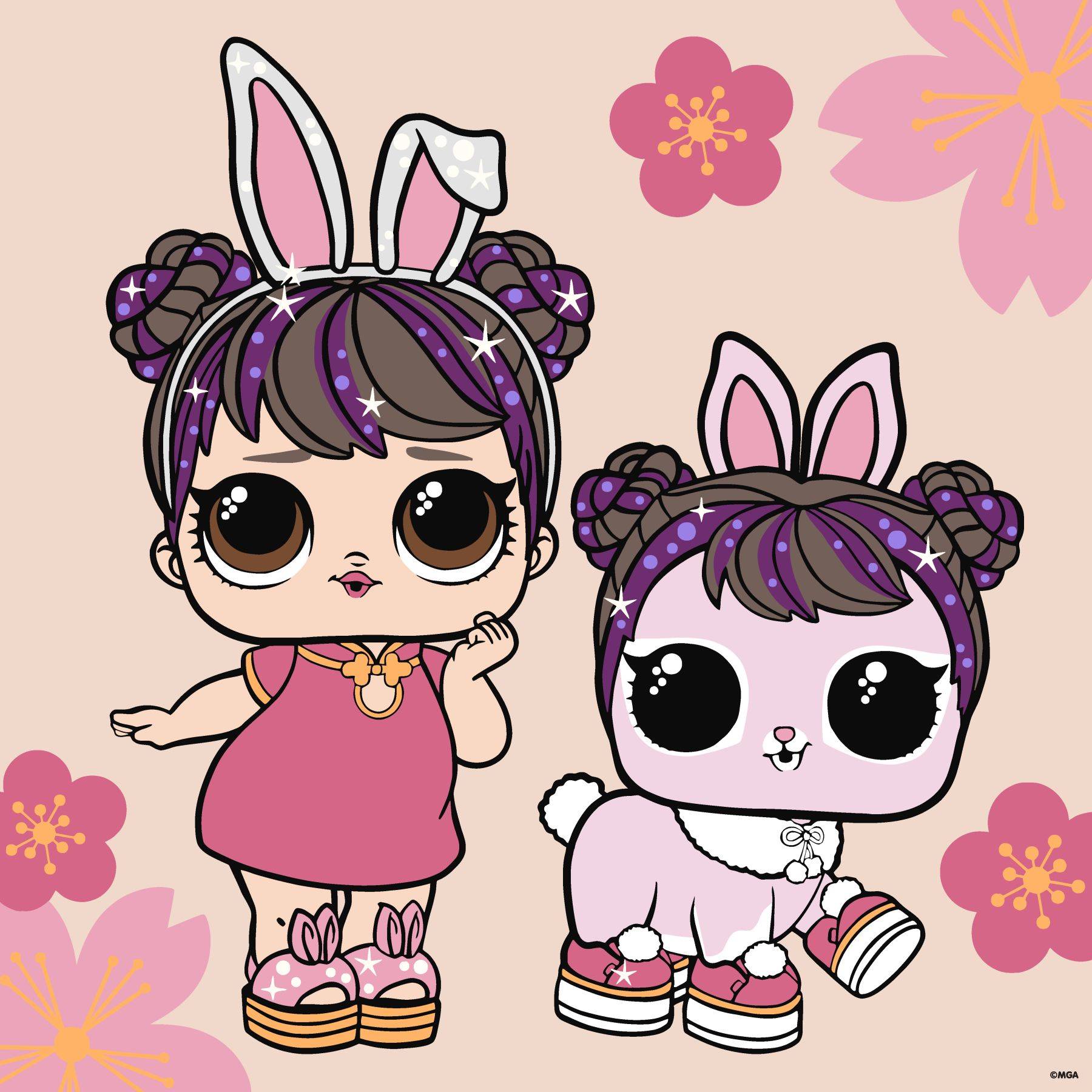 Картина за номерами Ideyka L.O.L. Surprise! Chinese New Year Doll & Pet 40х40 см (KHO1105) - Фото 1