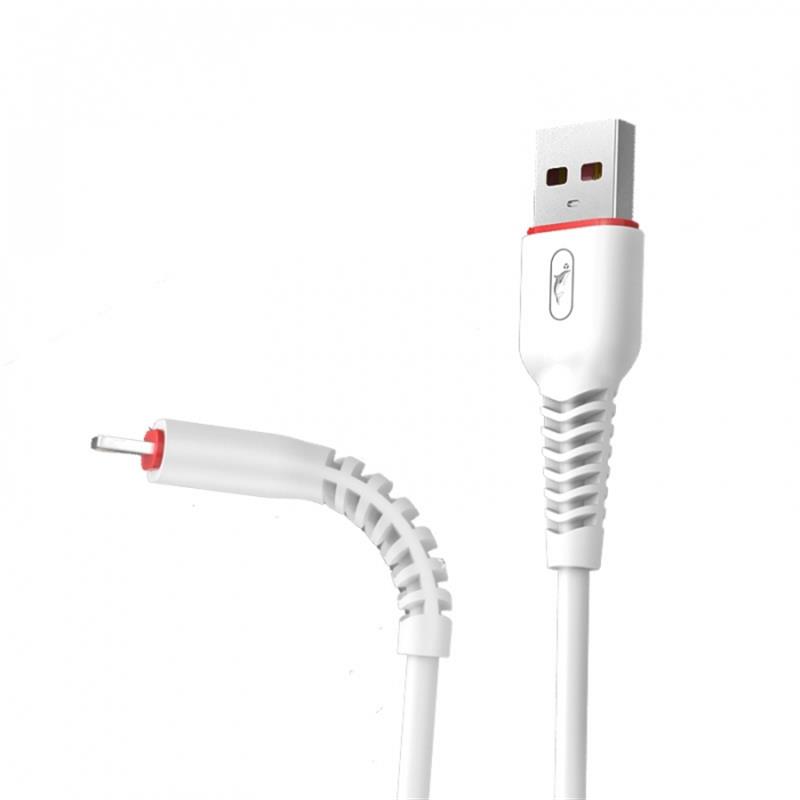 Кабель синхронизации данных SkyDolphin S54V Soft USB - microUSB 1 м White (USB-000433) - Фото 1
