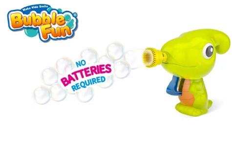 Мильні бульбашки Bubble Fun Динозаврик салатовий (DHOBB10122J) - Фото 1