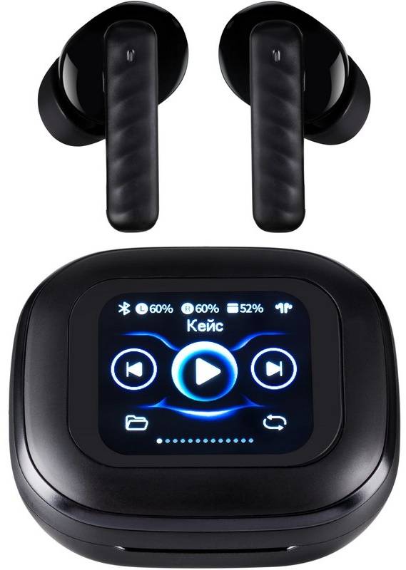 Наушники вкладыши беспроводные TWS Gelius Airdots One ANC/ENC GP-TWS003X Black (99711) - Фото 1