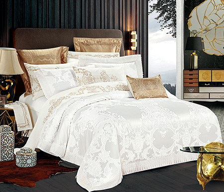 Комплект постельного белья Word of Dream 520 Жаккард 2х150х215 Белый (15423) - Фото 1