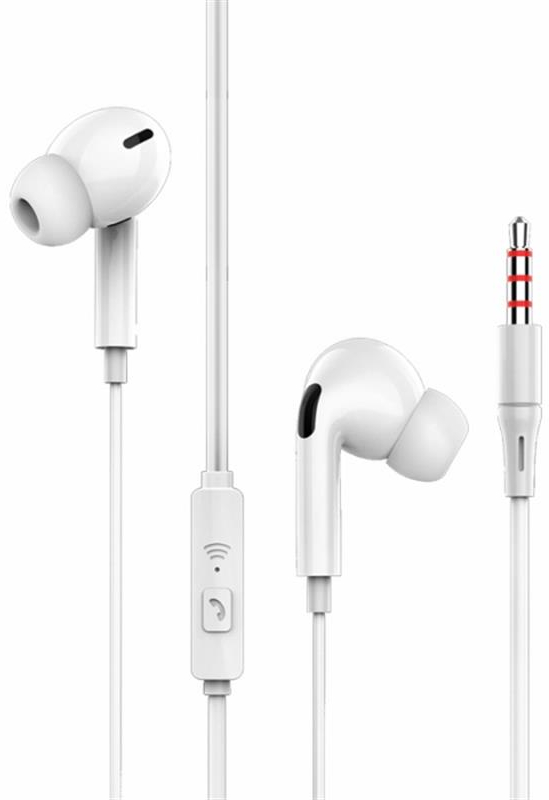 Наушники вкладыши проводные SkyDolphin SR17 Pro White (HF-000407) - Фото 1