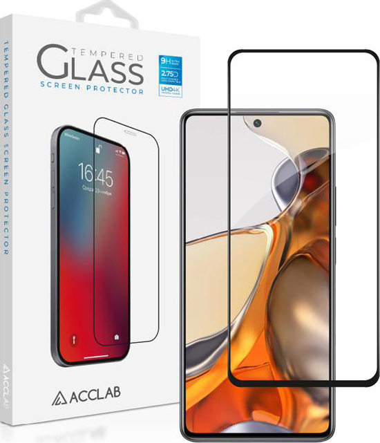 Защитное стекло для смартфона ACCLAB Full Glue for Xiaomi Mi 11T Pro Black (1283126518713) - Фото 1