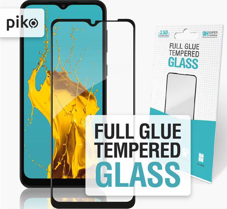 Защитное стекло для смартфона Piko for Samsung Galaxy A03 Core SM-A032 Black Full Glue 0.3mm 2.5D (1283126519130) - Фото 1