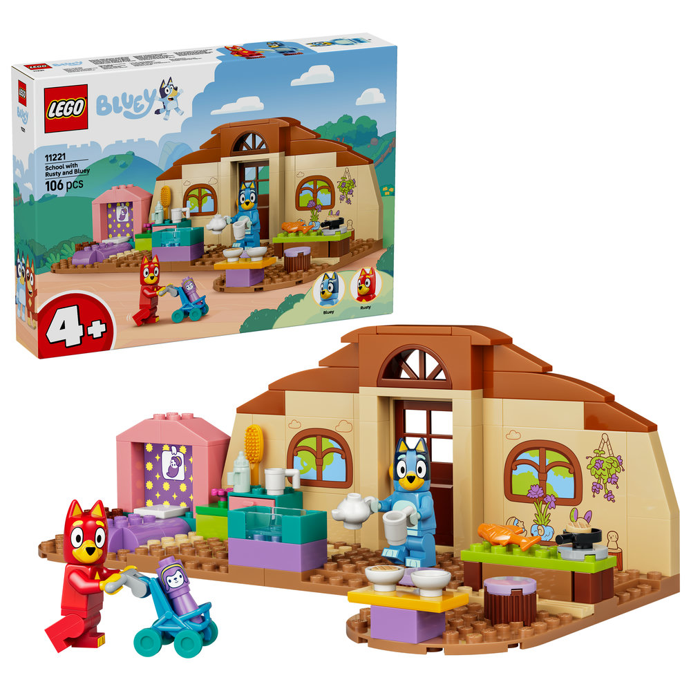 Конструктор LEGO  Bluey Школа з Расті та Блуї (11221)