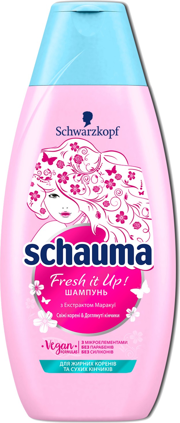 Шампунь женский Schauma 400 мл Fresh it Up (3838824293813) - Фото 1