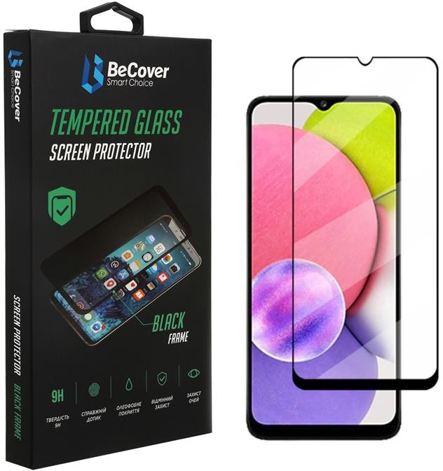 Защитное стекло для смартфона BeCover for Samsung Galaxy A03 Core SM-A032 Black (707102) - Фото 1
