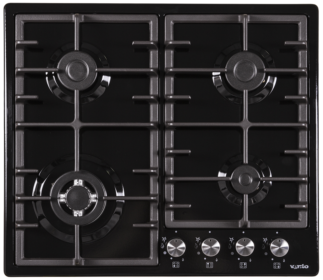 Варочная панель газовая Ventolux HSF640-D3 CEST (BK) - Фото 1