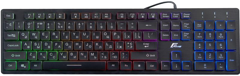 Клавиатура проводная игровая Frime Moonfox Rainbow USB RUS/UKR (FLK18220) - Фото 1