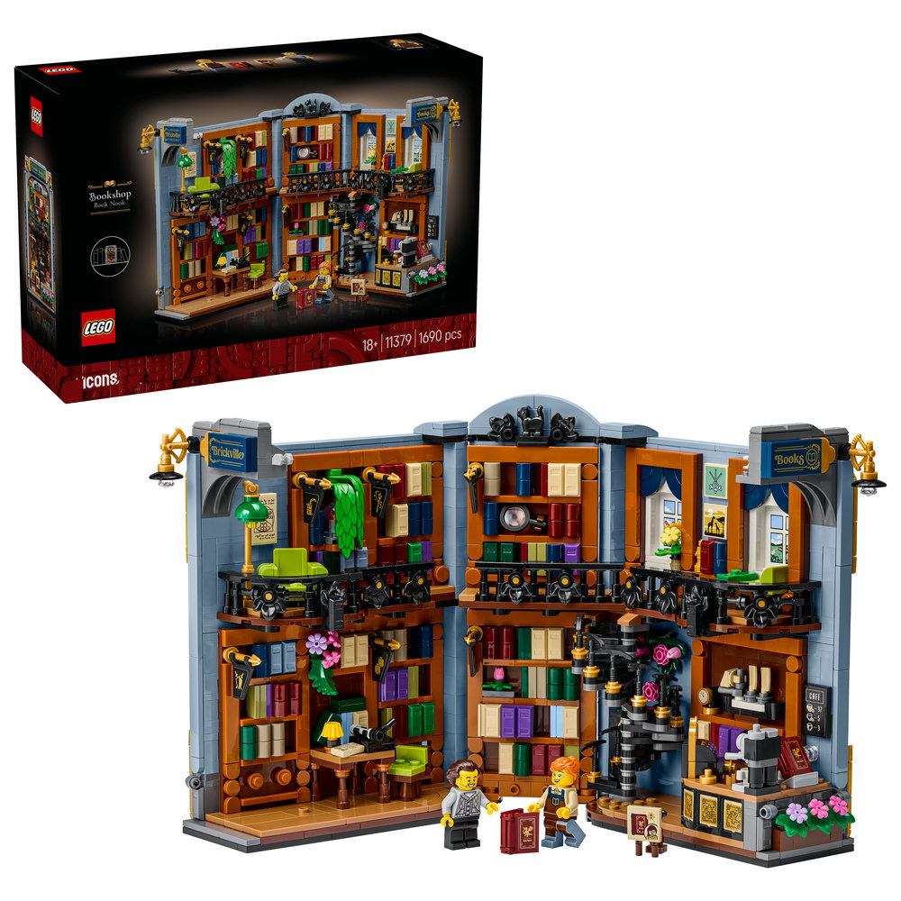 Конструктор LEGO Icons Книгарня: книжковий куточок (11379)