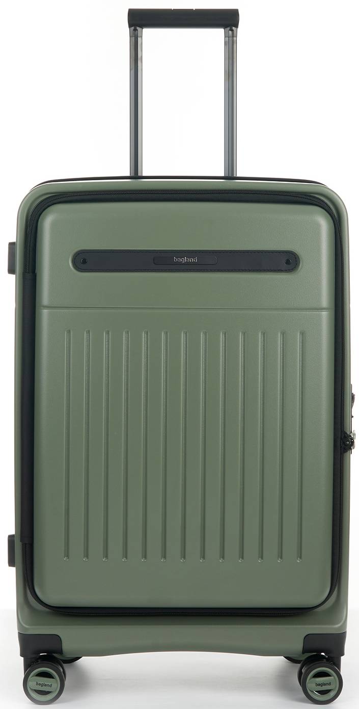 Чемодан Bagland VELO Medium хаки (1140621767) - Фото 1